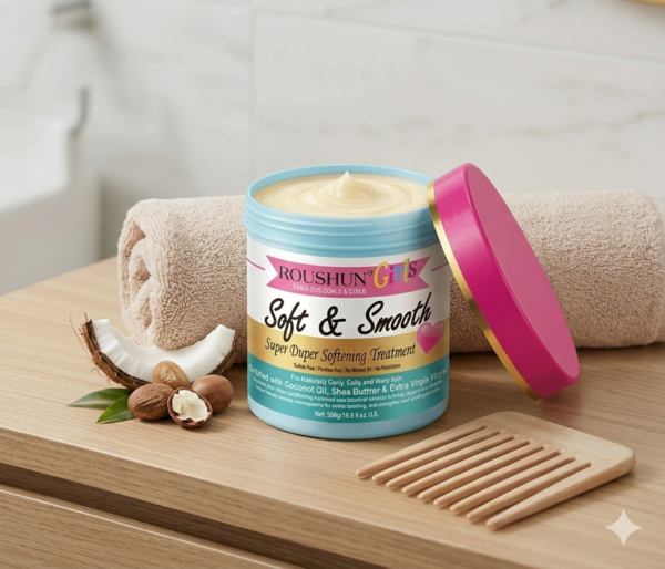 Roushun – Soin Hydratant et Assouplissant pour Cheveux Bouclés | 500 g