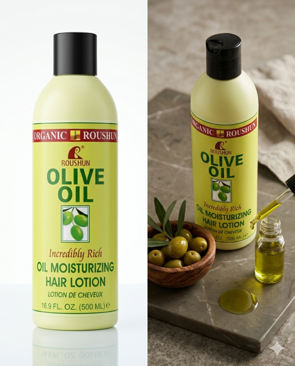 Roushun Olive Oil – Lotion Hydratante pour Cheveux 500 ml