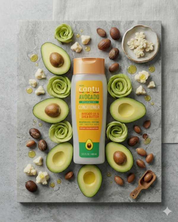 Cantu Avocado – Après-Shampoing Hydratant à l’Avocat 400 ml